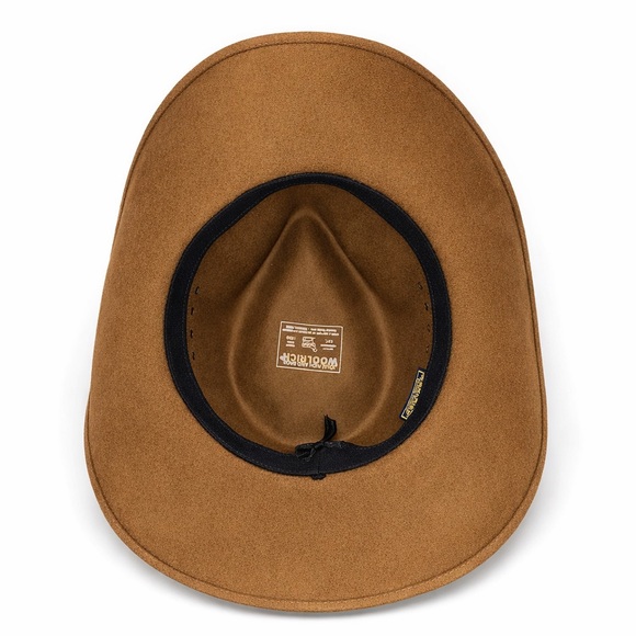 Woolrich Made USA WOOL OUTBACK HAT SZ LARGE BROWN - Picture 3 of 7
